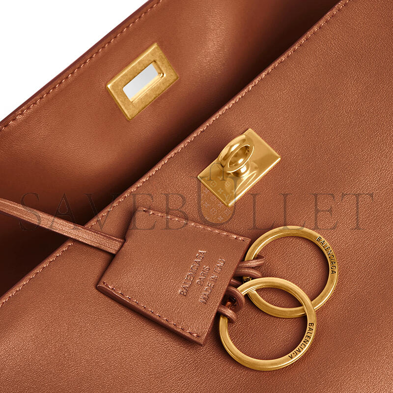 BALENCIAGA WOMEN'S RODEO HANDBAG SMALL IN NEW TAN 7897792AA4V2237 (27*20*10cm)